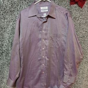 Men's Button up Dressy Shirt Cremieux size 17 in Excellent Used condition
